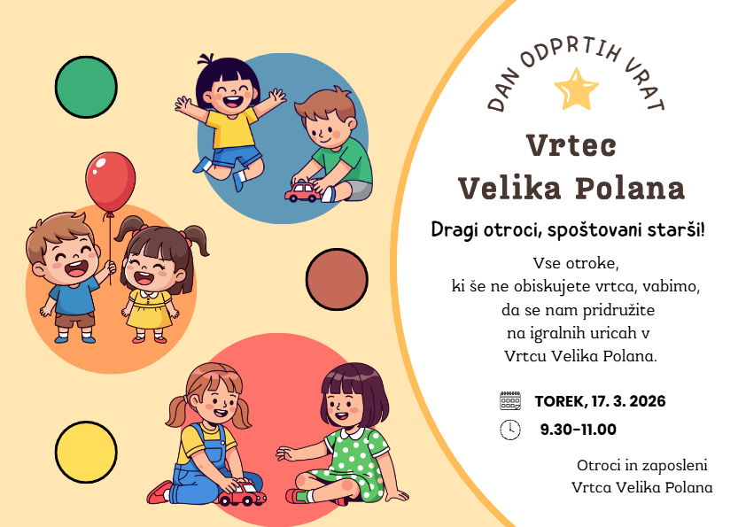 Dan odprtih vrat vrtca 2026